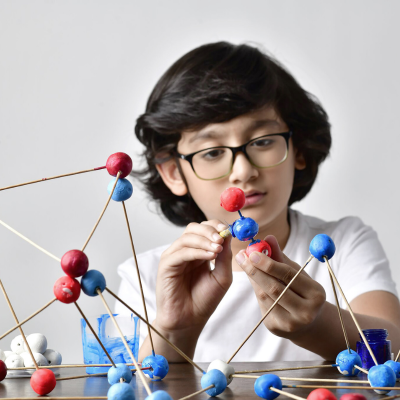 Rainbow School students learning with care